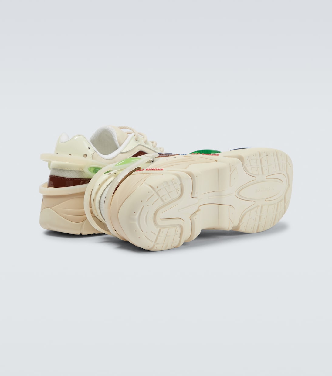 Cylon-21 leather-trimmed sneakers | Raf Simons