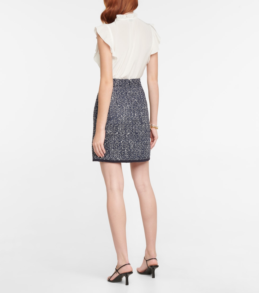 Tweed pencil mini skirt | Etro