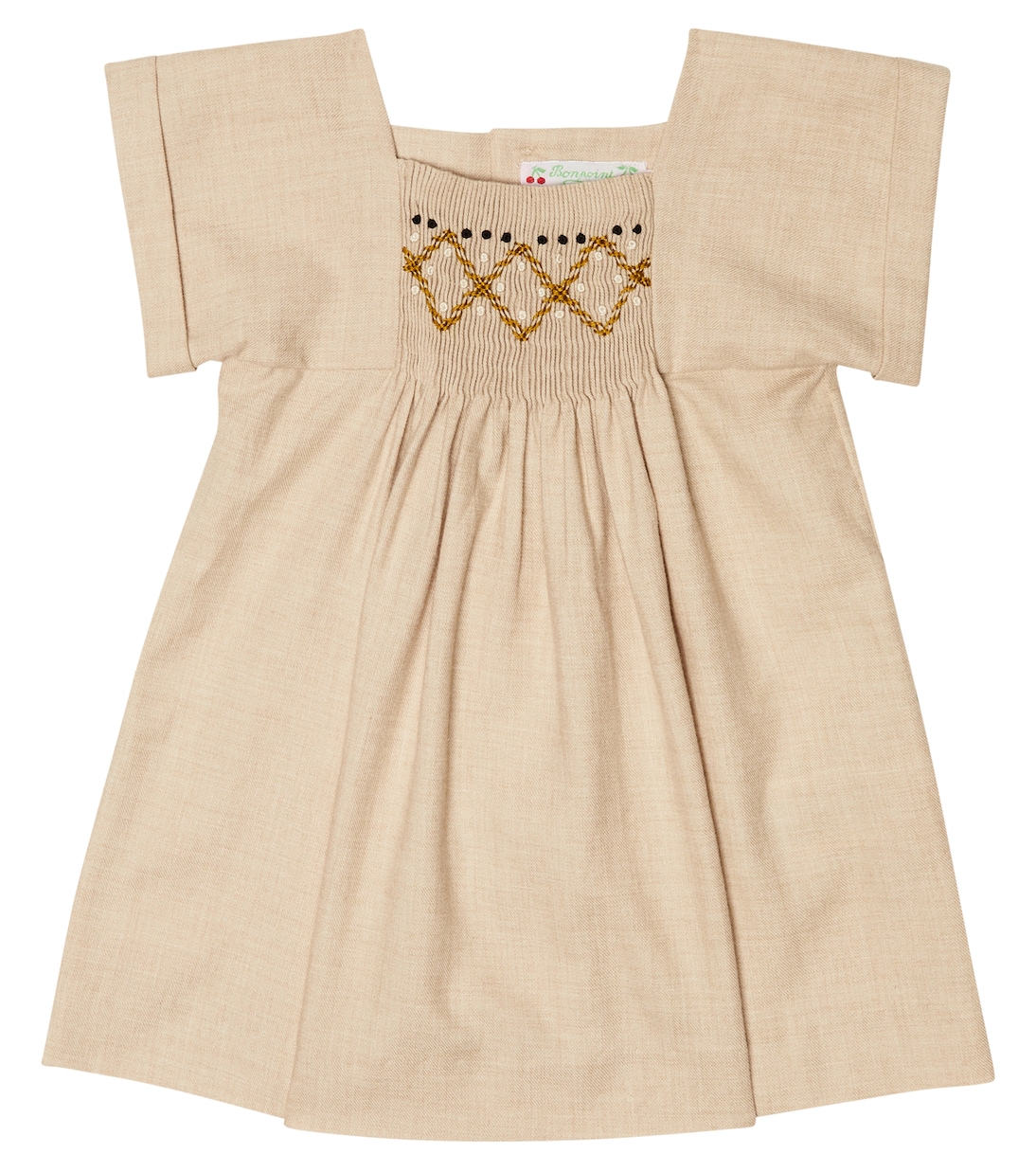 Bebé - vestido Pais de lana y algodón | Bonpoint
