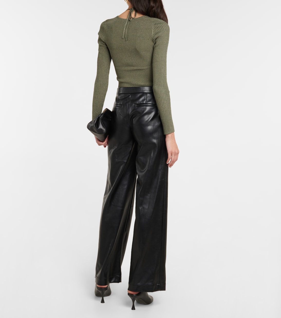 Pantalon ample Lynda en cuir synthétique | Simkhai