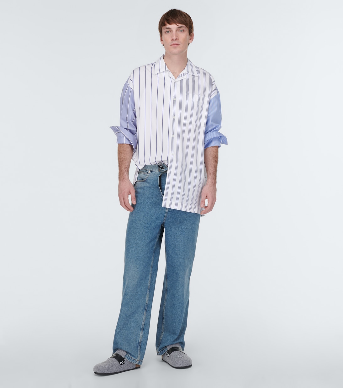 Leather-trimmed slippers | JW Anderson