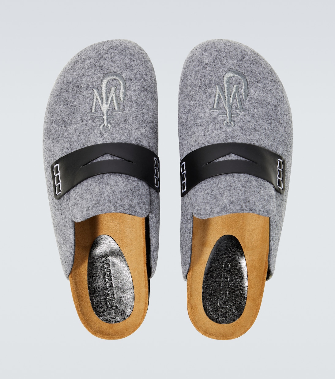 Leather-trimmed slippers | JW Anderson