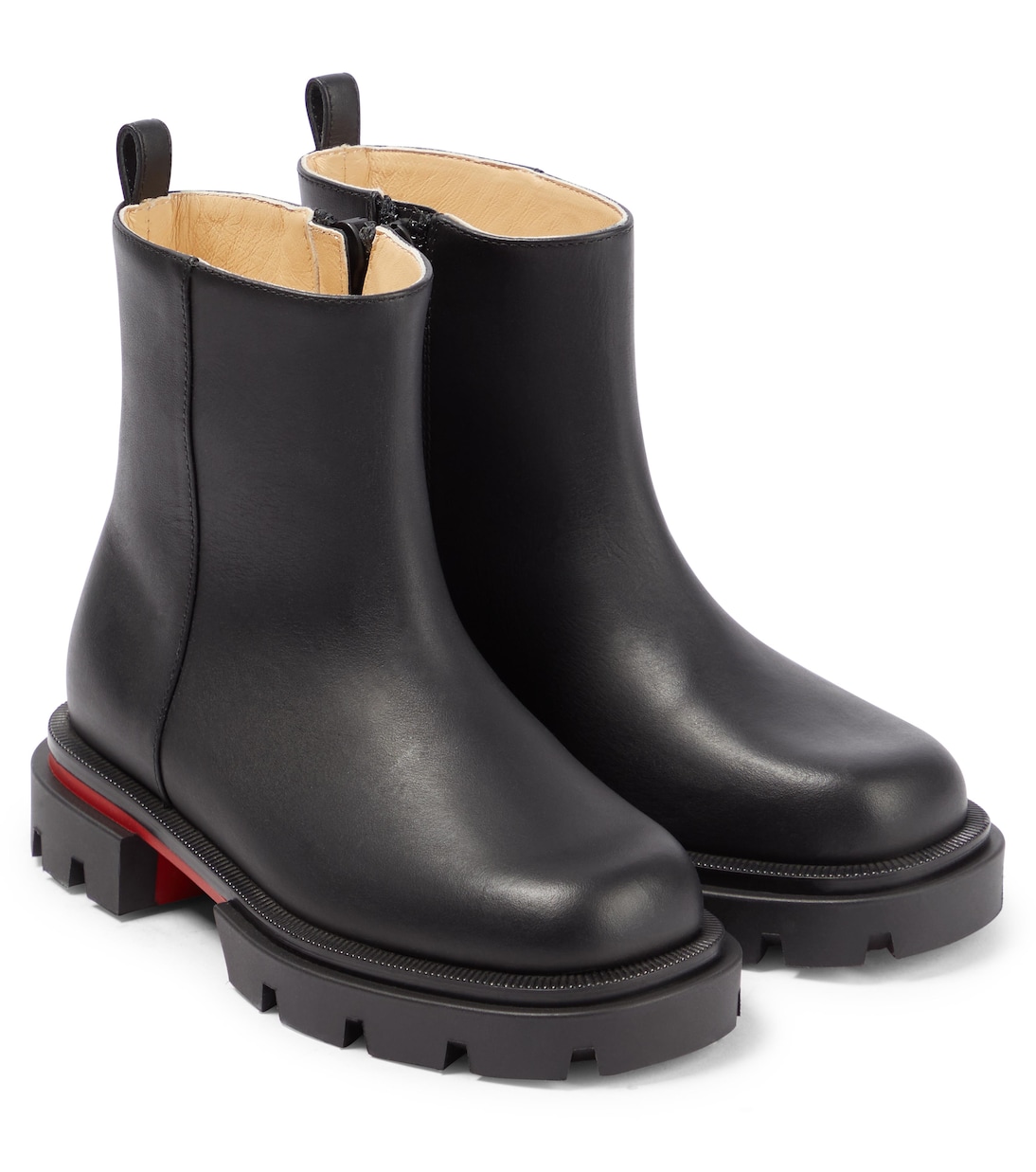 Stiefel Minibootamoi aus Leder | Christian Louboutin Kids