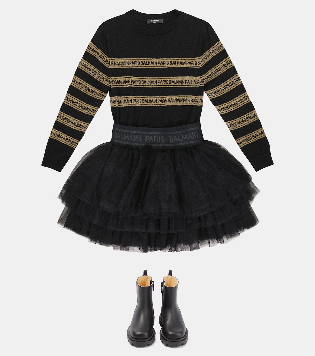 Stiefel Minibootamoi aus Leder | Christian Louboutin Kids