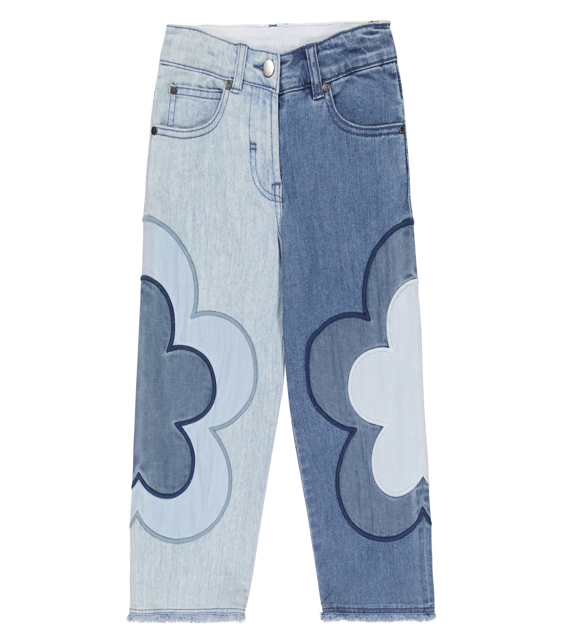 Jeans patchwork con stampa | Stella McCartney Kids