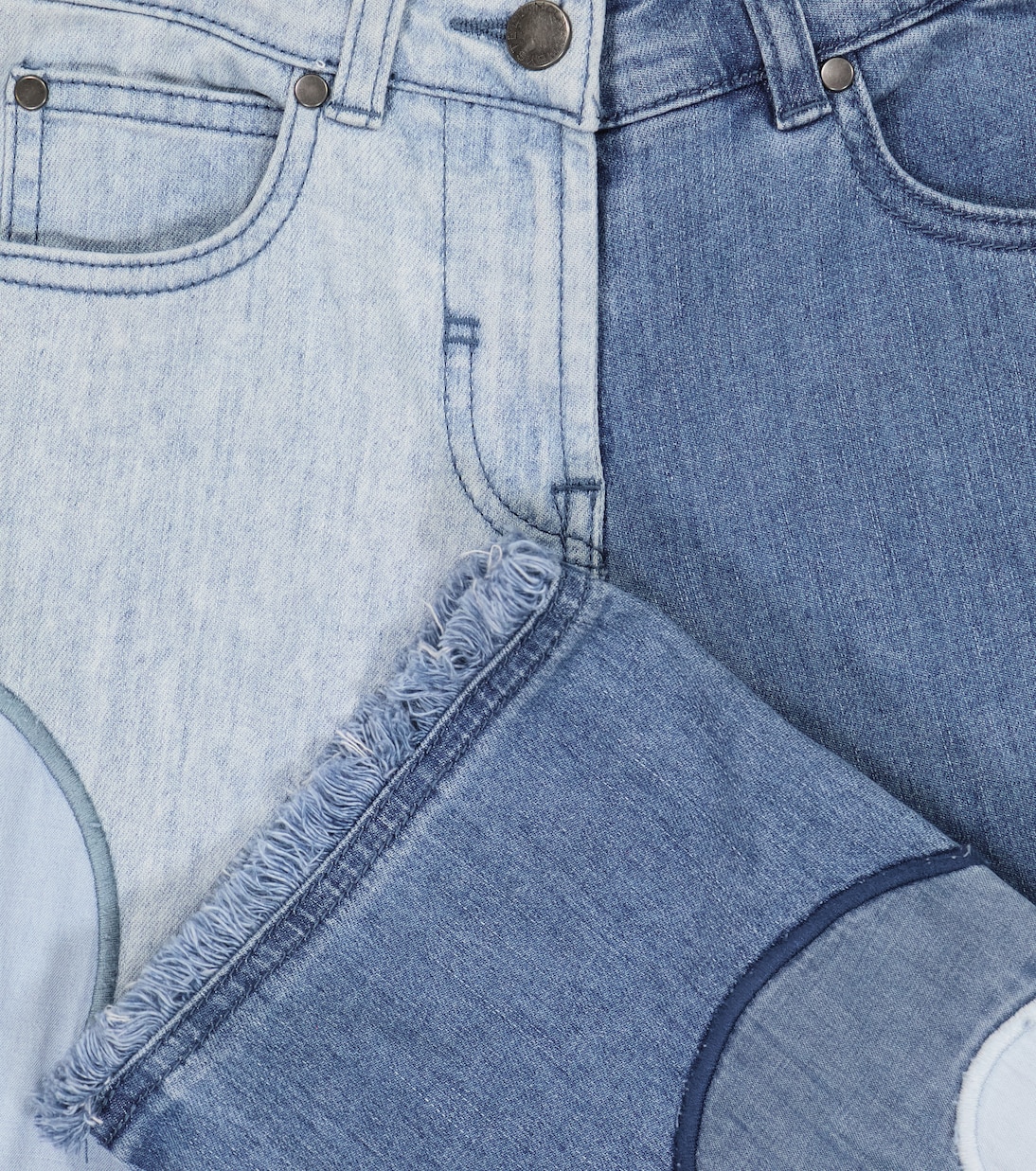 Jeans patchwork con stampa | Stella McCartney Kids