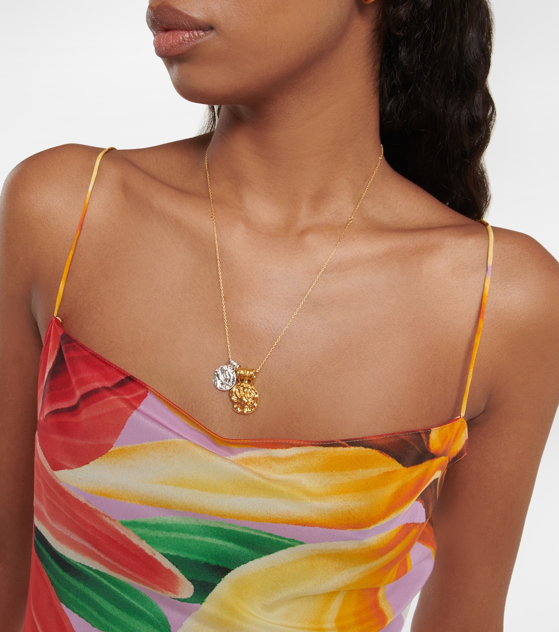 Printed asymmetrical midi dress | Etro