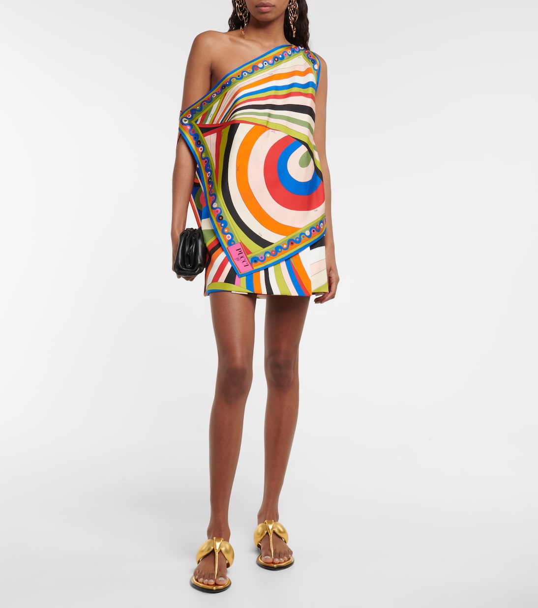 One-Shoulder-Top Iride aus Seide | Pucci