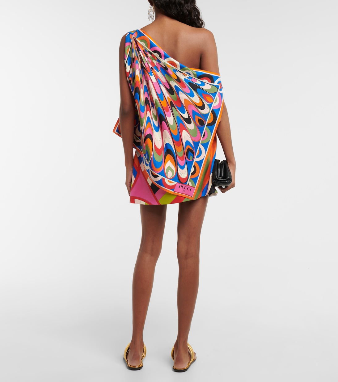 One-Shoulder-Top Iride aus Seide | Pucci