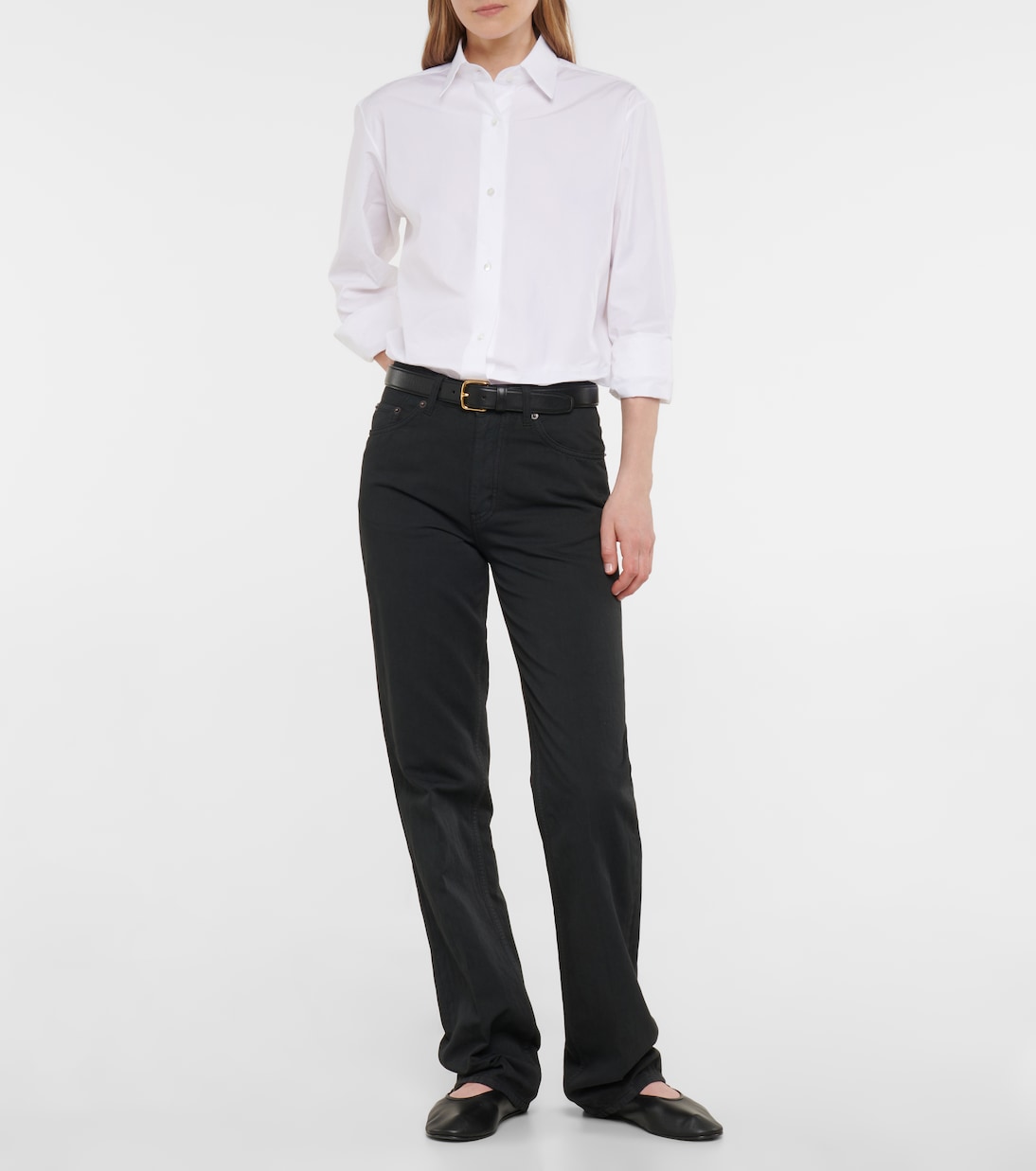 Pantalones Carlon de algodón y lino | The Row