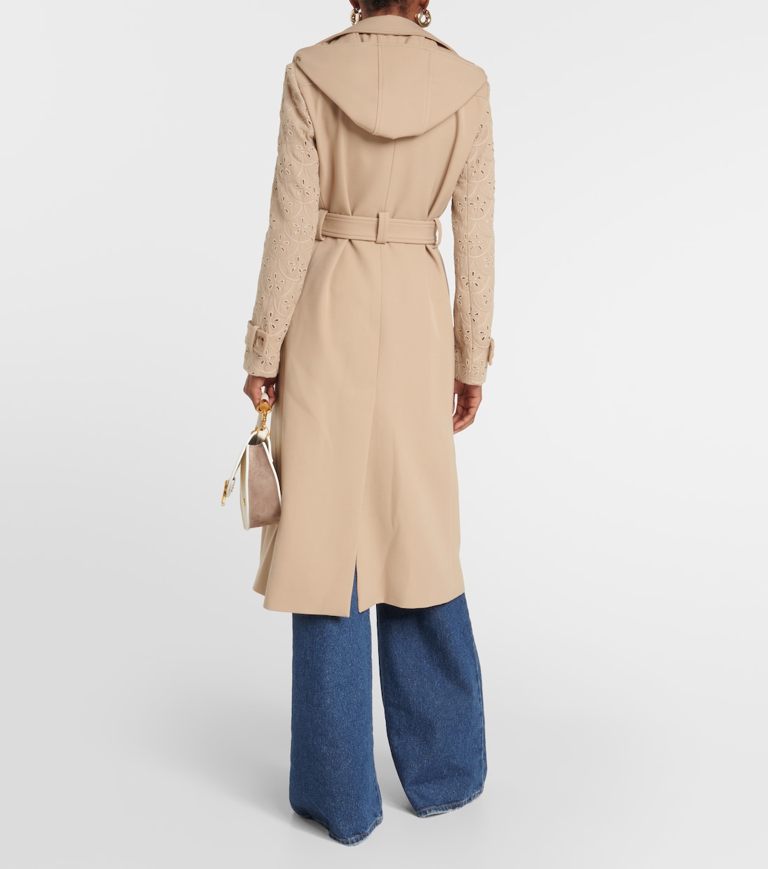Trench in lana vergine con pizzo | Chloé