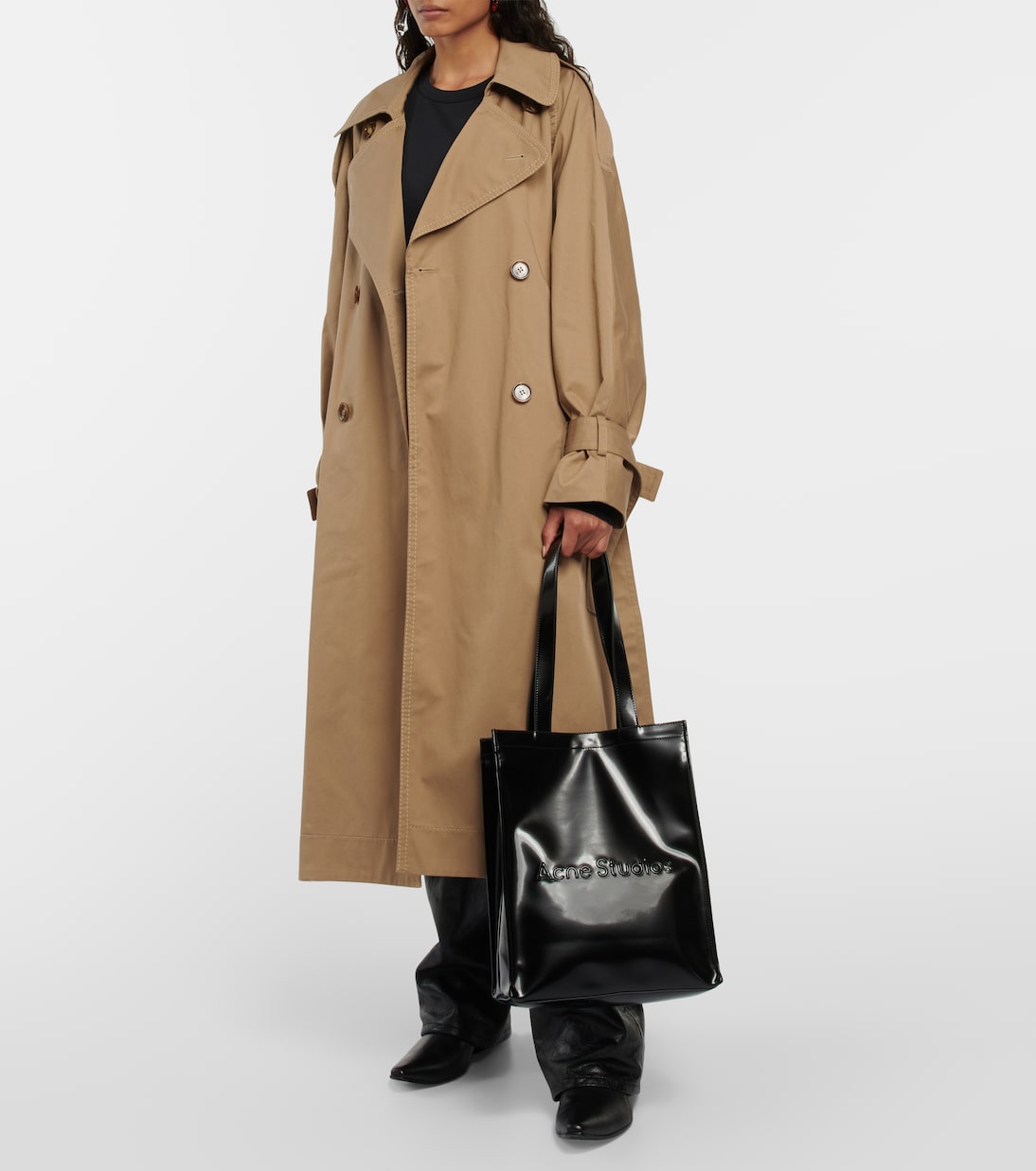 Mini logo-embossed tote bag | Acne Studios