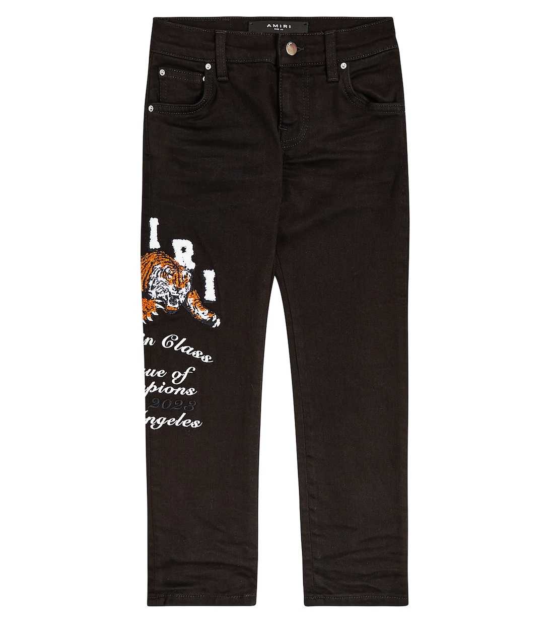Jeans con logo bordado | Amiri Kids