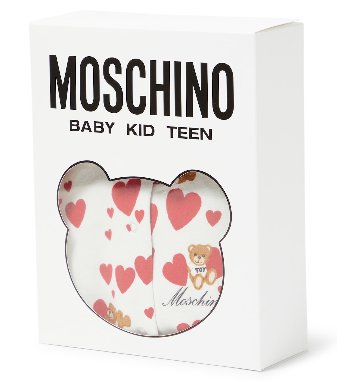 Baby - Tutina in misto cotone con stampa | Moschino Kids