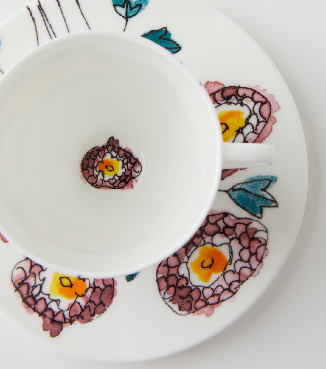 x Marni Anemone Milk set of 2 coffee cups and saucers | Serax