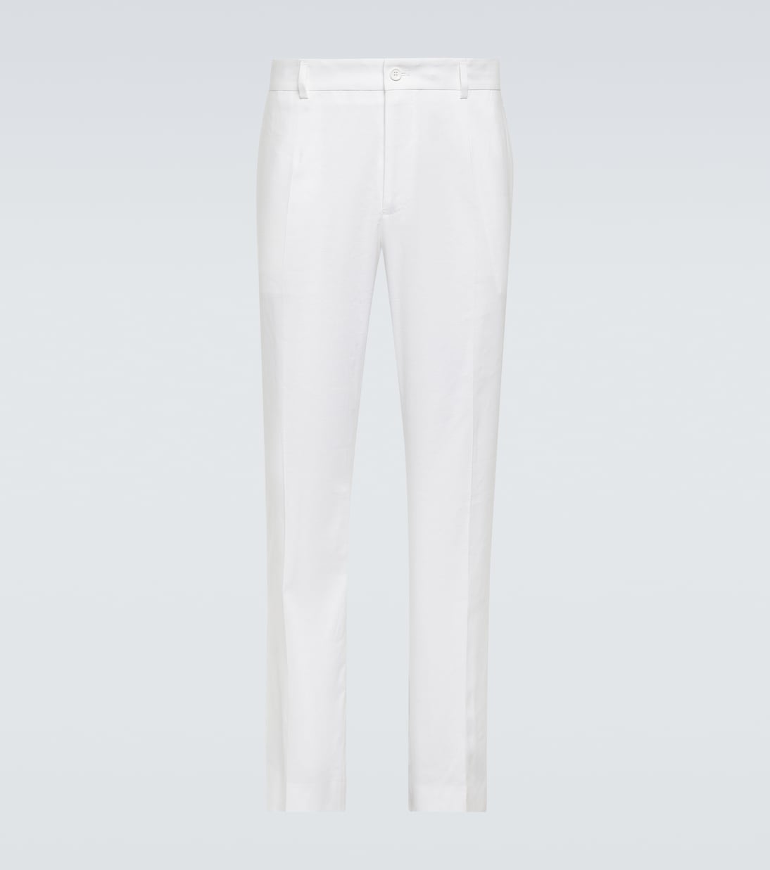 Pantalones rectos de mezcla de lino | Dolce&Gabbana