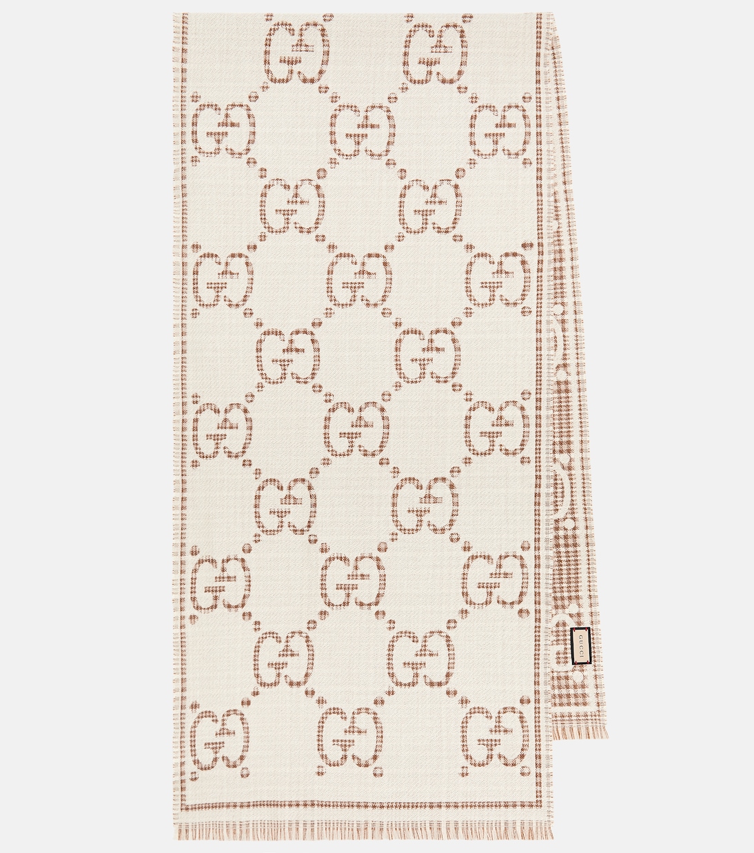 Sciarpa in jacquard di misto lana GG | Gucci