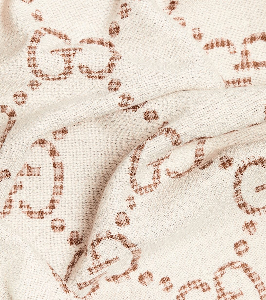 Sciarpa in jacquard di misto lana GG | Gucci