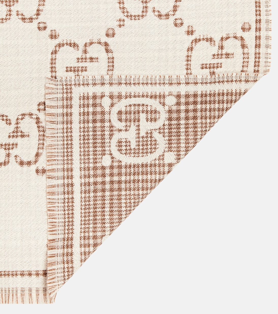 Sciarpa in jacquard di misto lana GG | Gucci