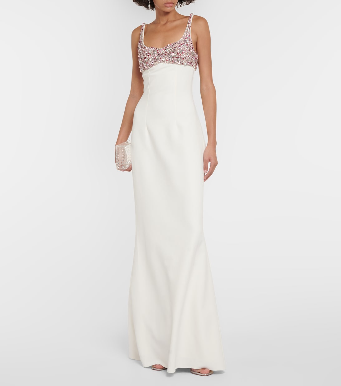Robe longue Beatriz à ornements | Safiyaa