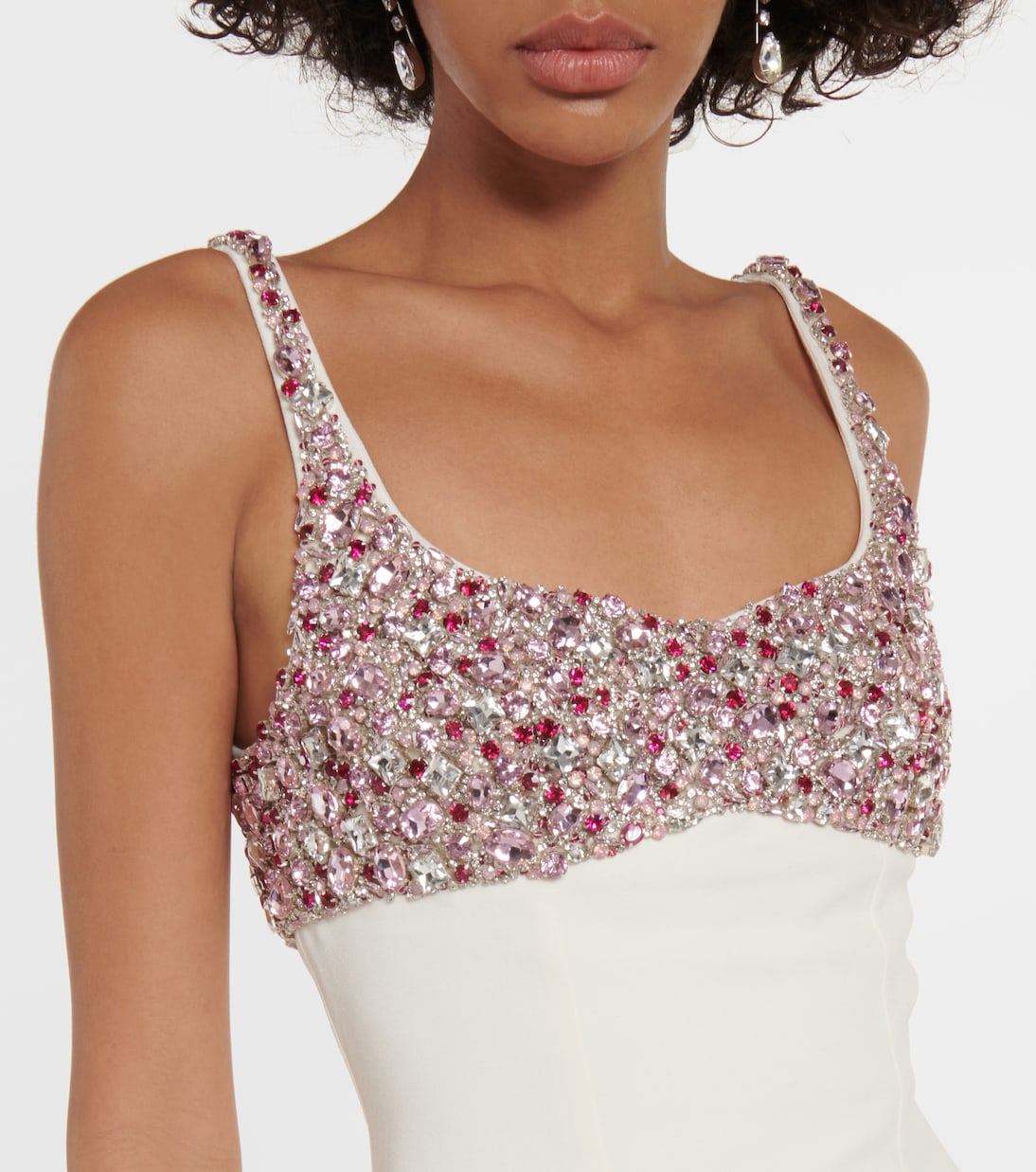 Robe longue Beatriz à ornements | Safiyaa