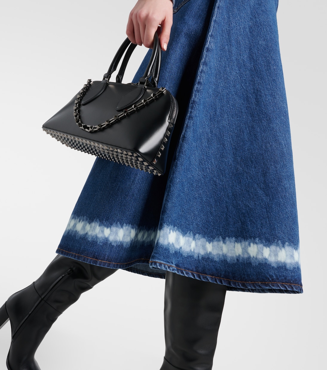 Gonna midi VGold di jeans  | Valentino