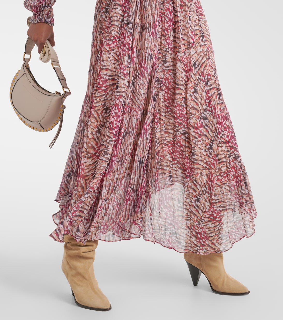 Bedrucktes Off-Shoulder-Maxikleid Volga | Marant Etoile