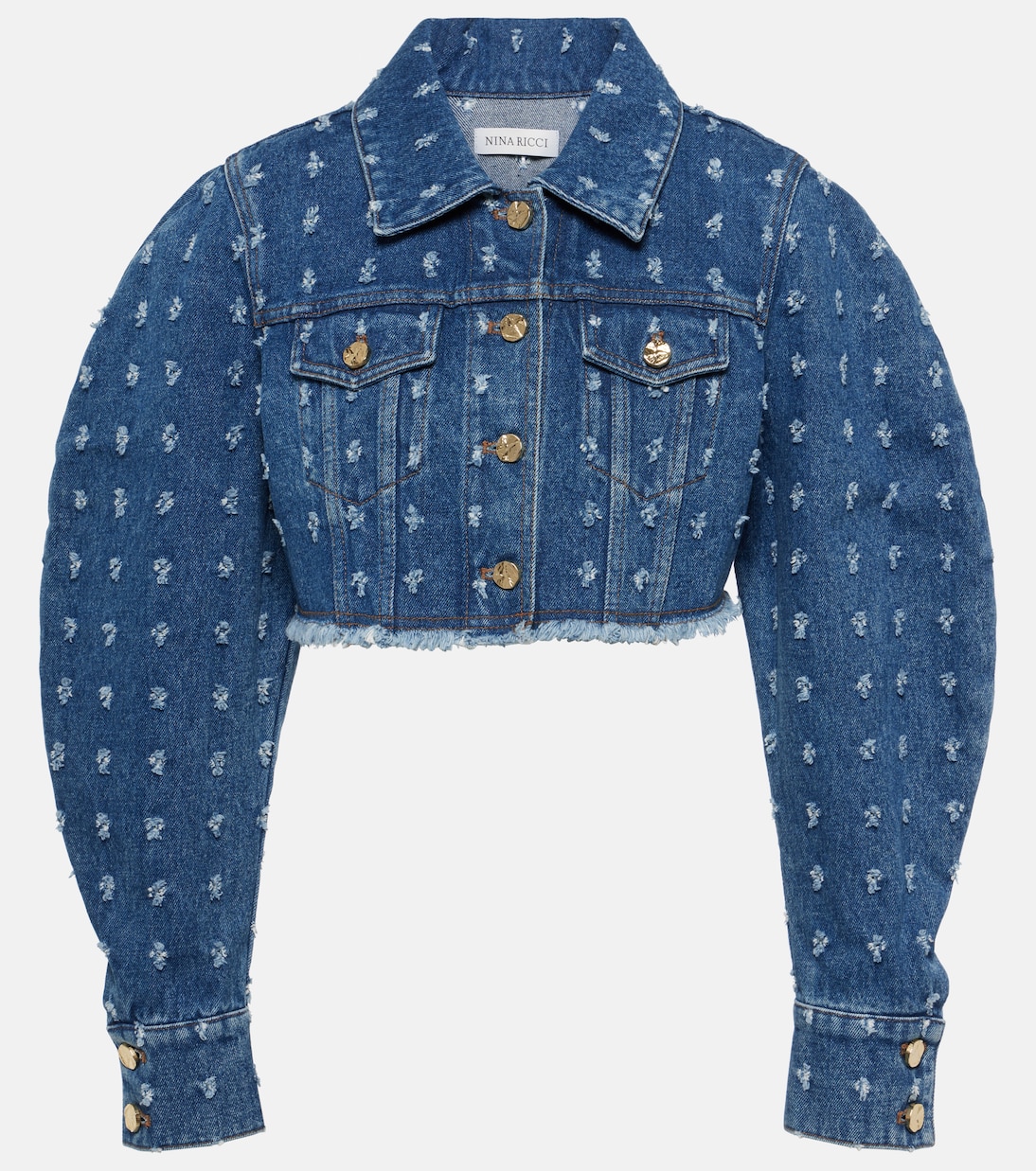 Chaqueta cropped de denim | Nina Ricci
