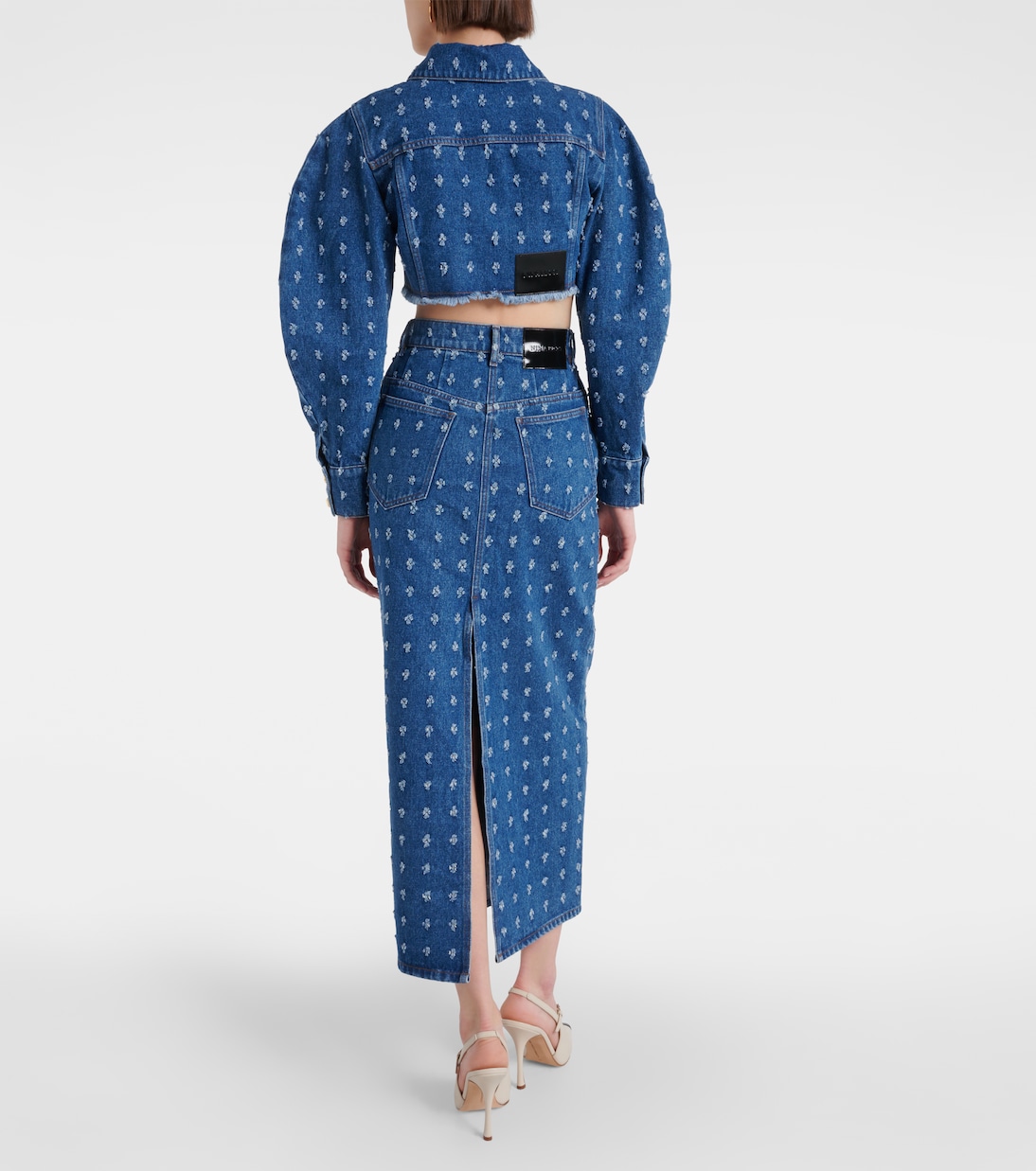 Chaqueta cropped de denim | Nina Ricci