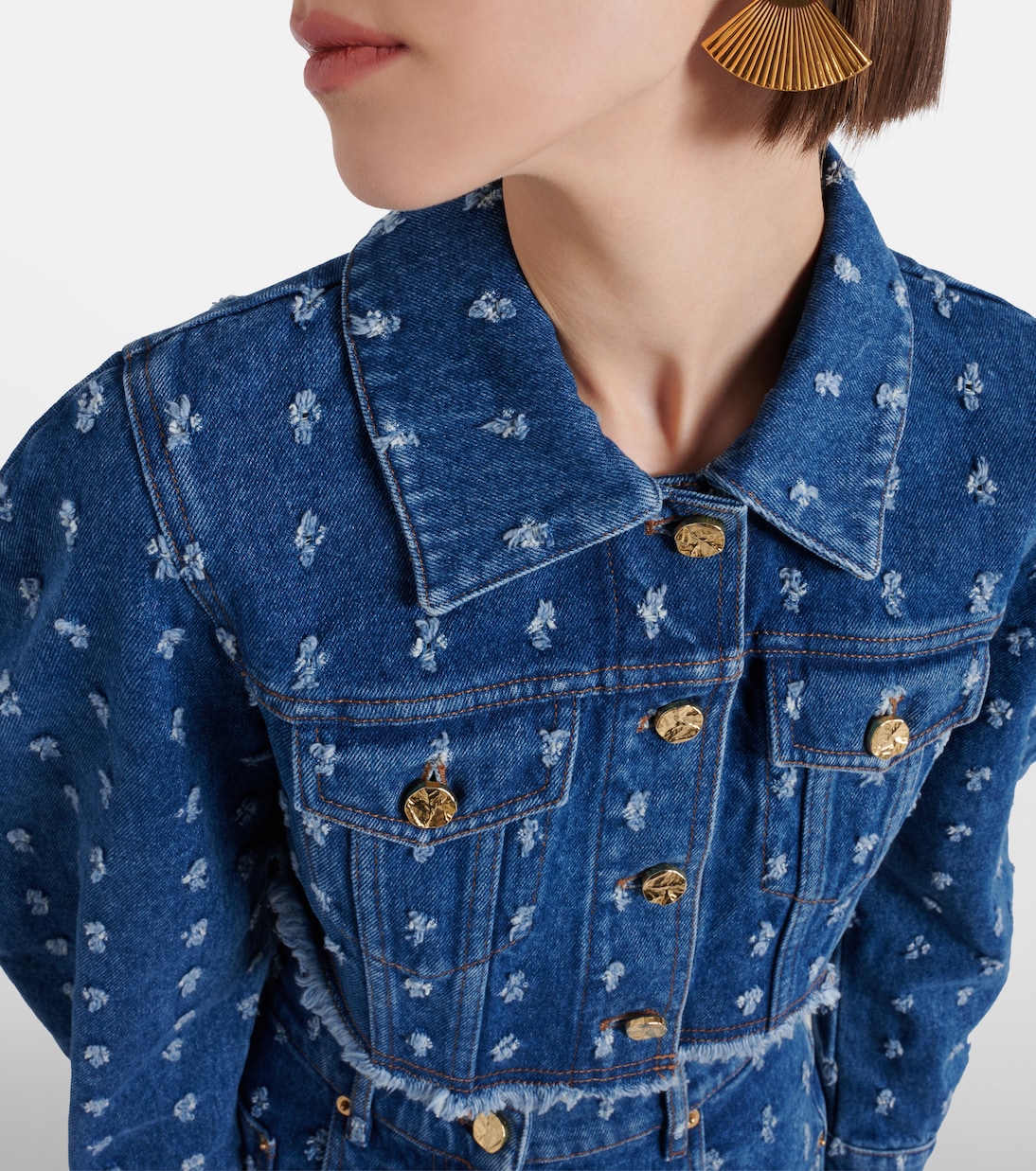 Chaqueta cropped de denim | Nina Ricci