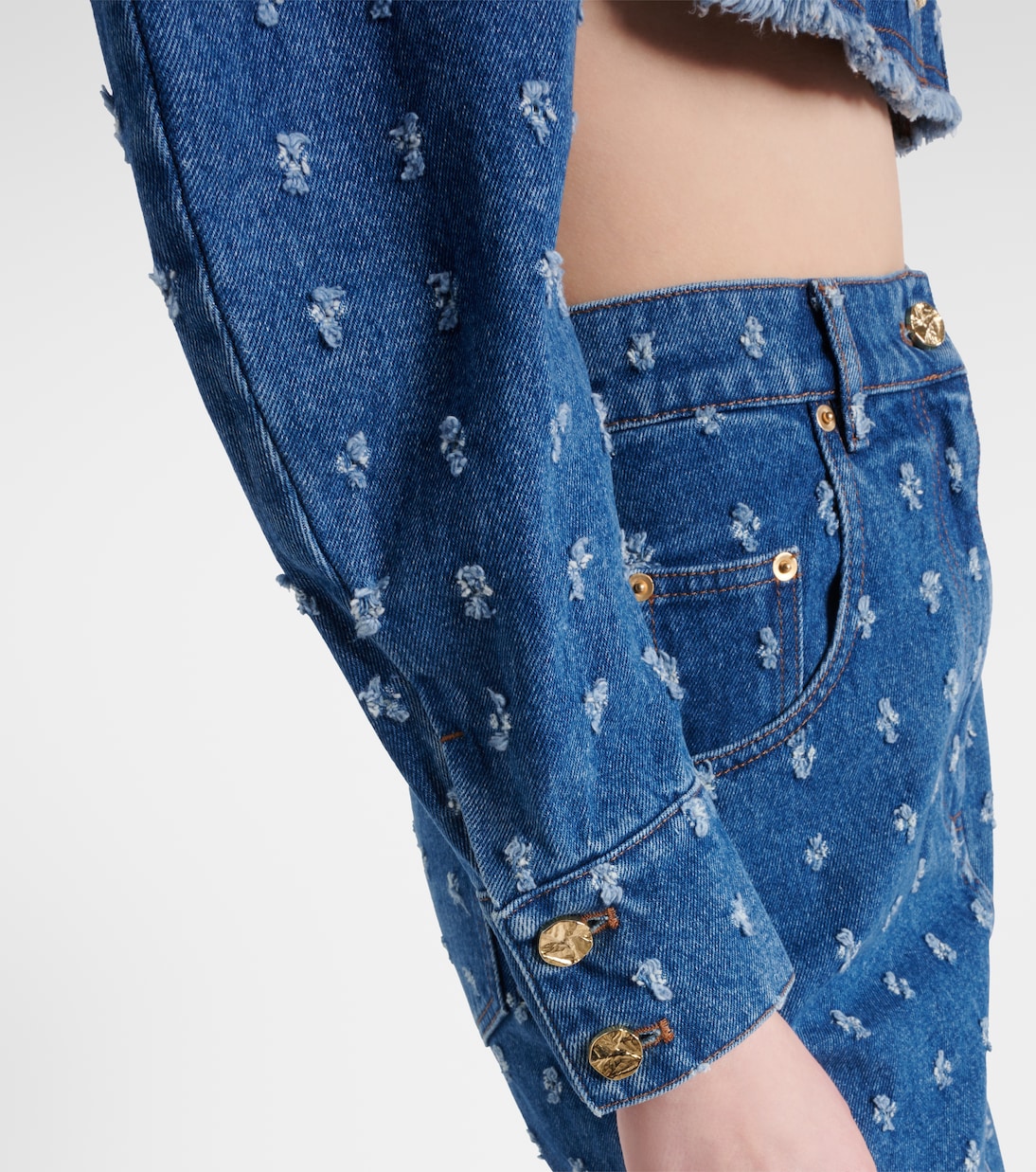 Chaqueta cropped de denim | Nina Ricci