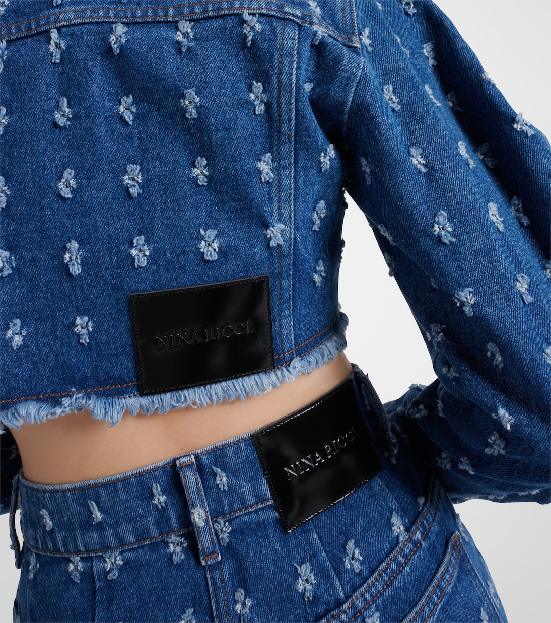 Chaqueta cropped de denim | Nina Ricci