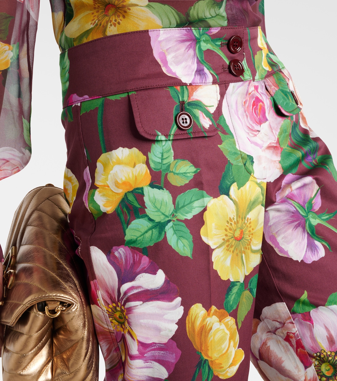Pantaloni in misto cotone a vita bassa | Dolce&Gabbana