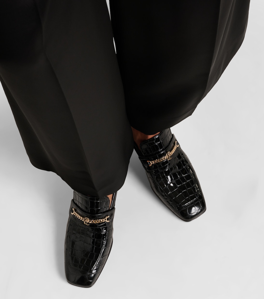 MJ Moc croc-effect leather loafers | Christian Louboutin