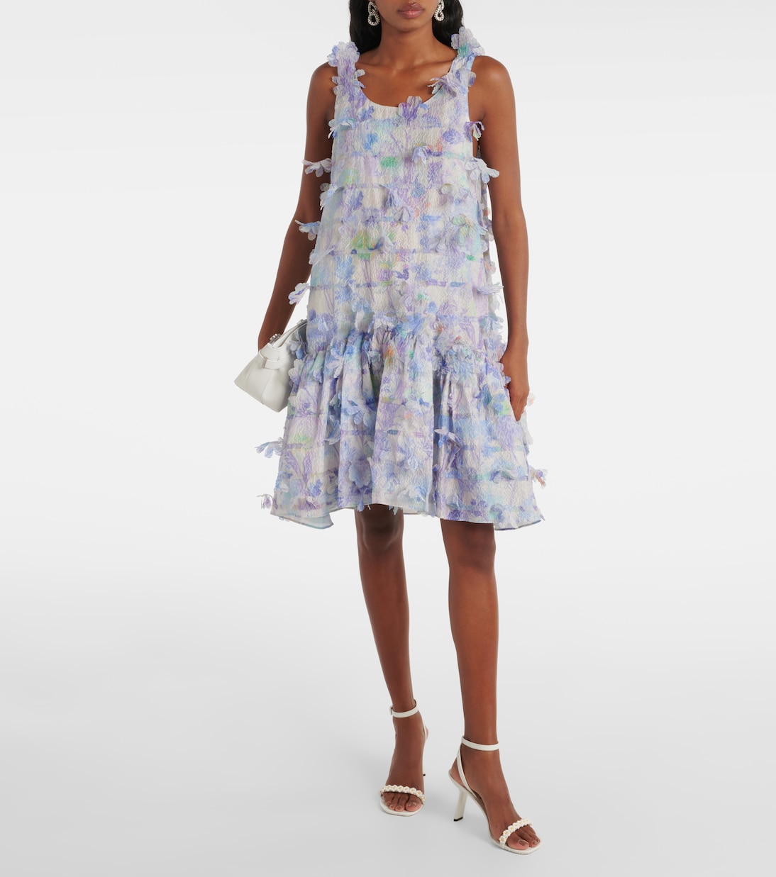 Floral-appliqué minidress | Susan Fang