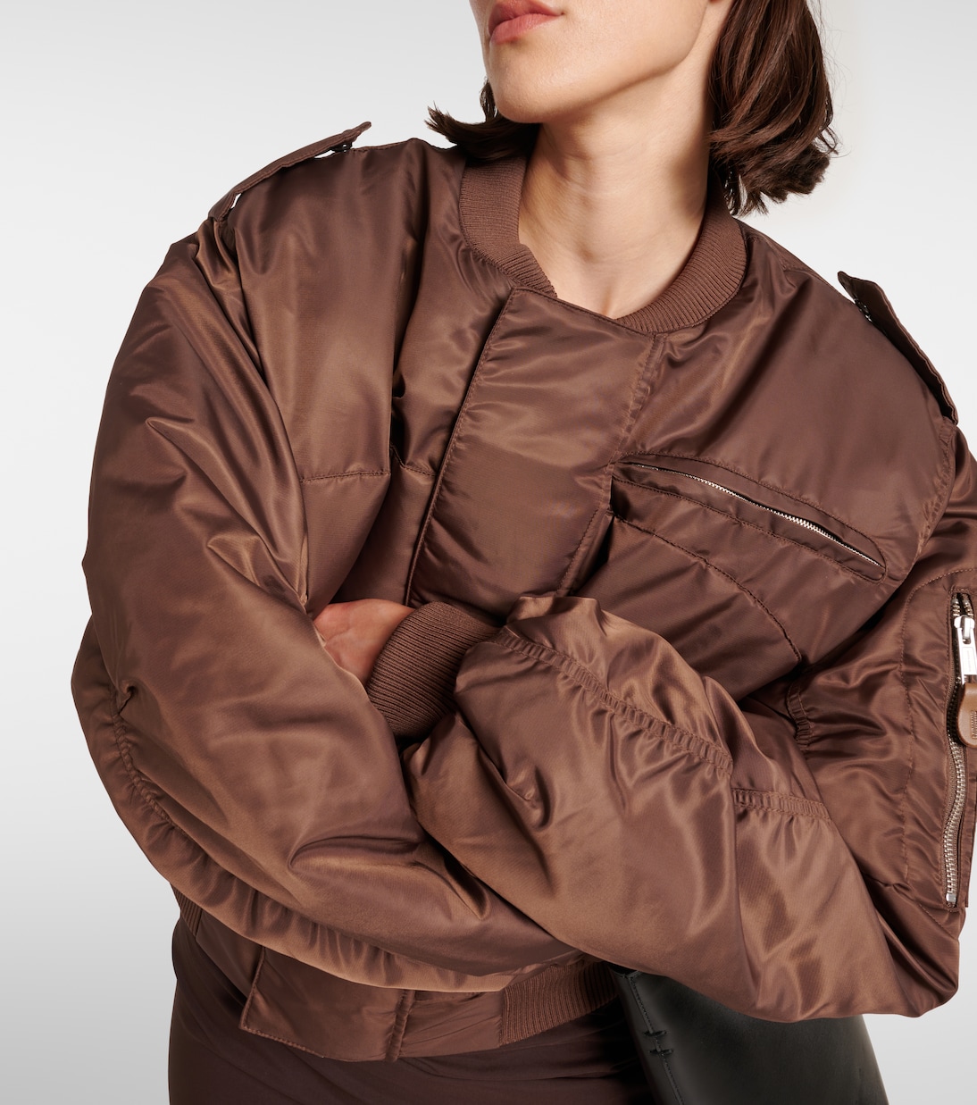 Cropped bomber jacket | Entire Studios