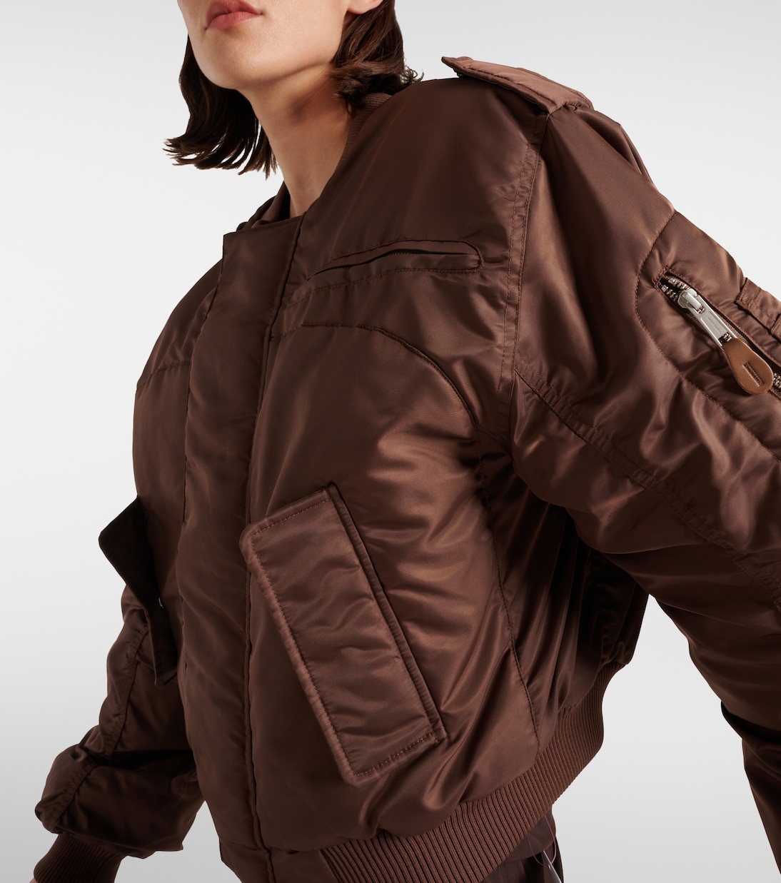 Cropped bomber jacket | Entire Studios