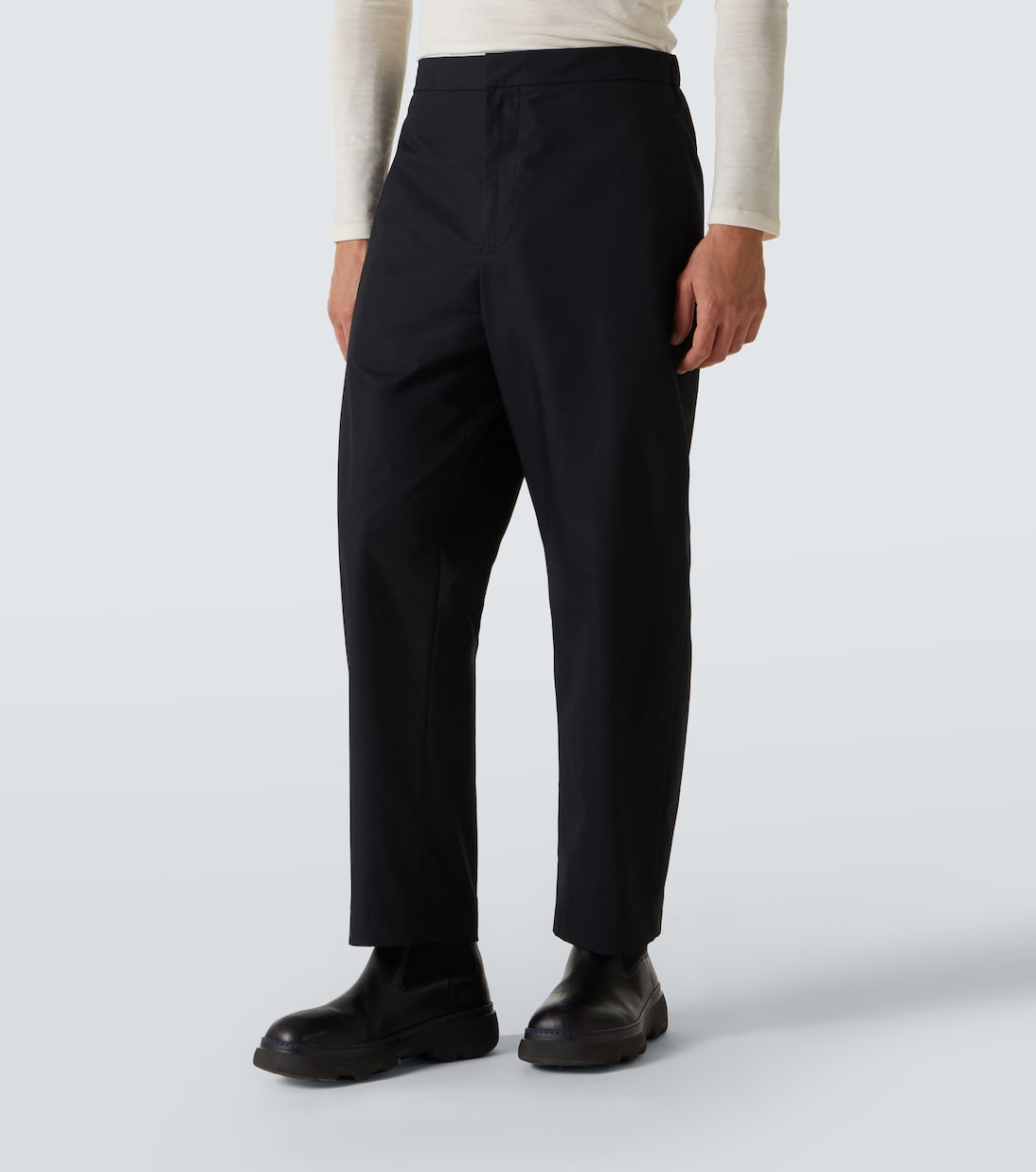 Pantaloni a gamba larga in cotone | Jil Sander