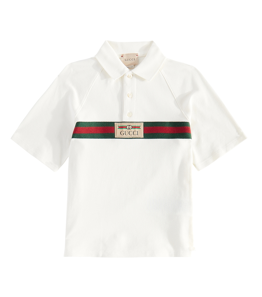 Polo in piqué di misto cotone | Gucci Kids