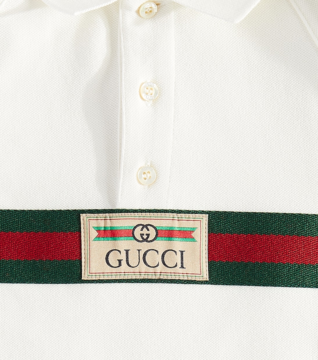 Polo in piqué di misto cotone | Gucci Kids