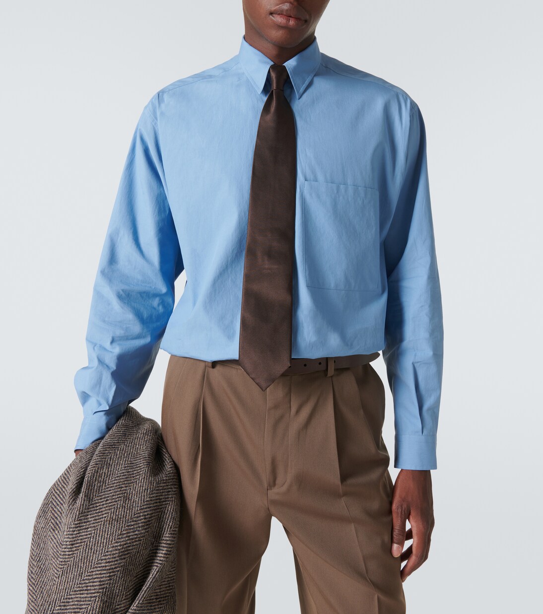 Camicia Finx in twill di cotone | Auralee