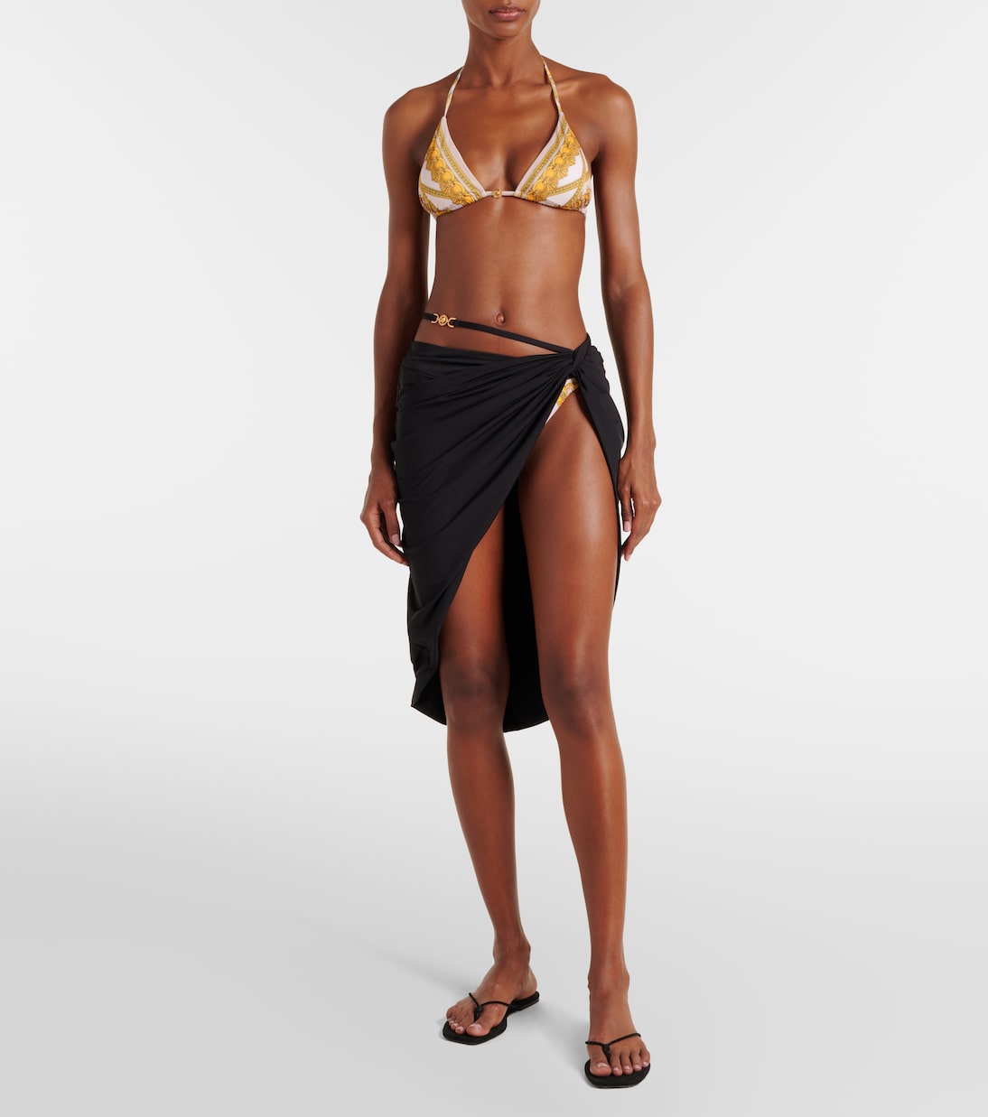 Jersey beach cover-up  | Versace