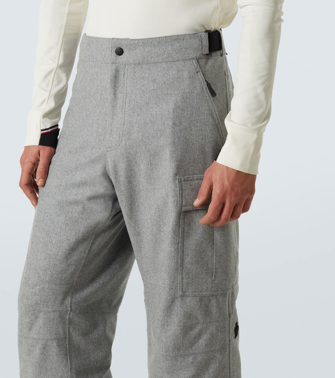 Technical wool flannel ski pants | Moncler Grenoble