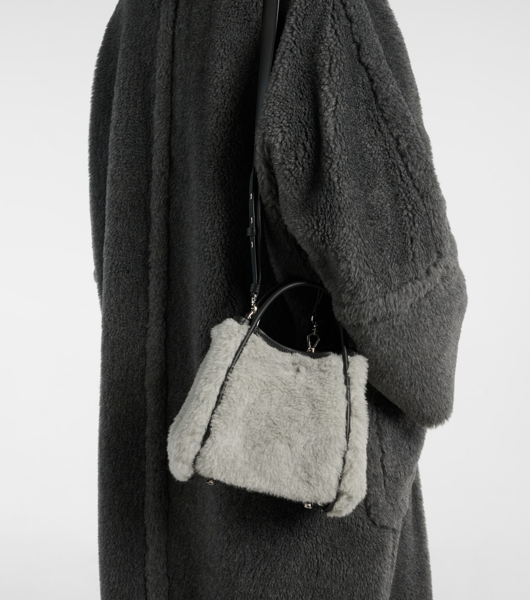 Tote Marine Small aus Teddyfleece | Max Mara