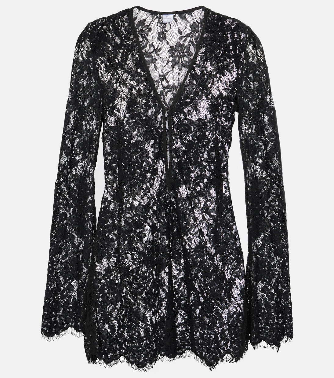 Cotton and brocade lace minidress | Bananhot