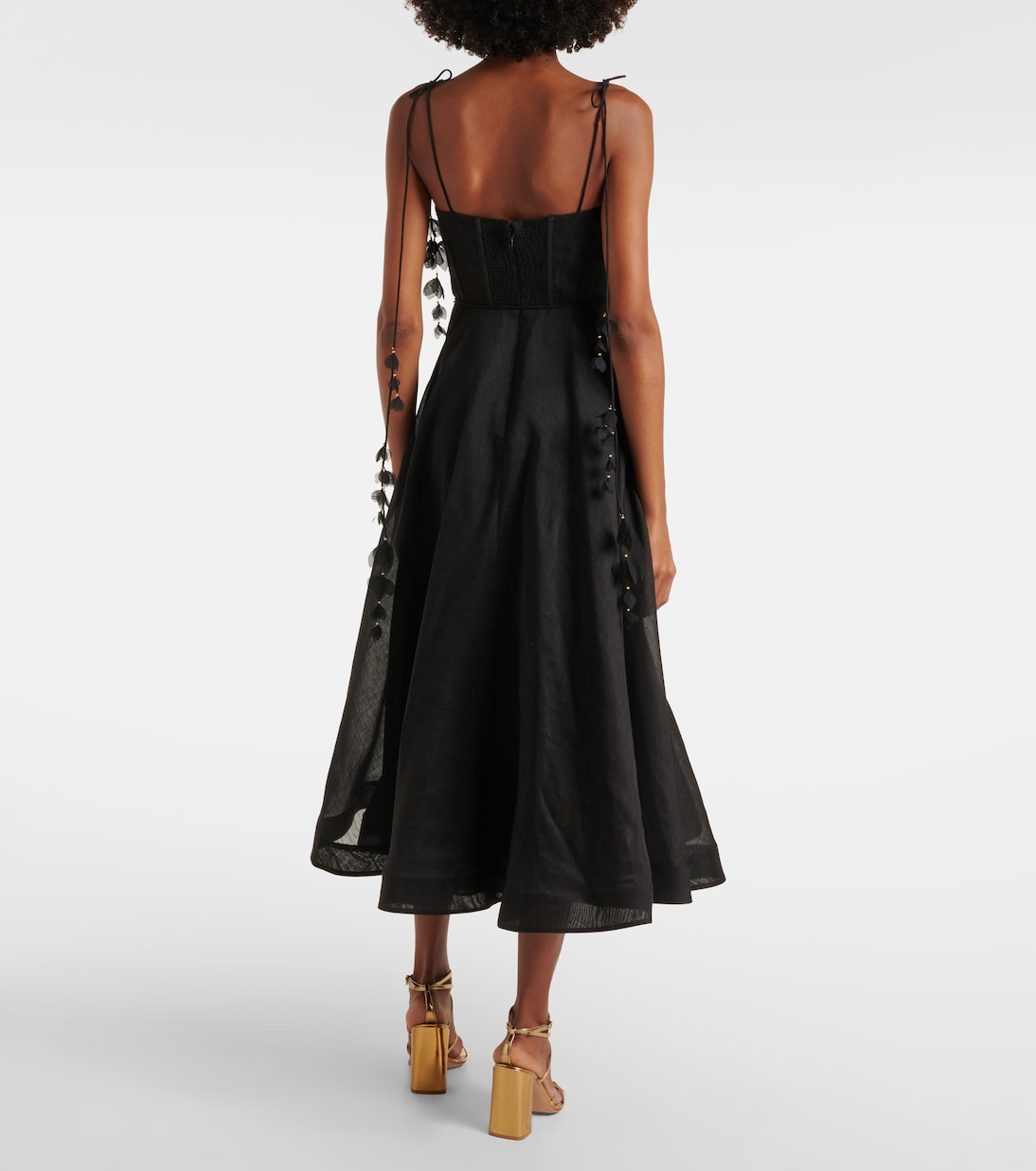 Abito bustier Natura in lino e seta | Zimmermann