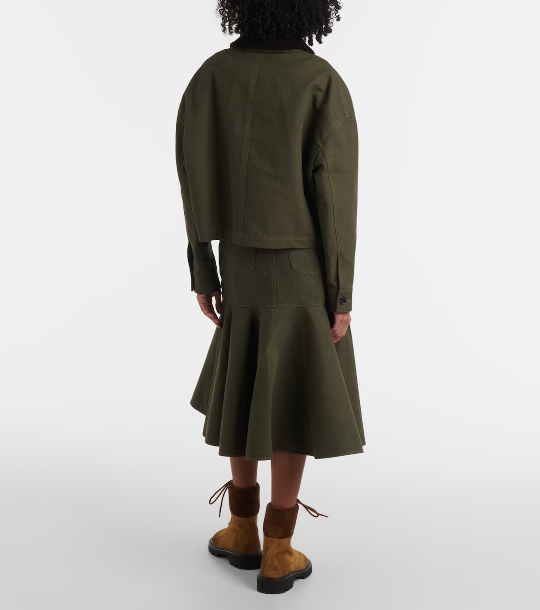 Chaqueta de sarga de algodón con borrego | Loewe