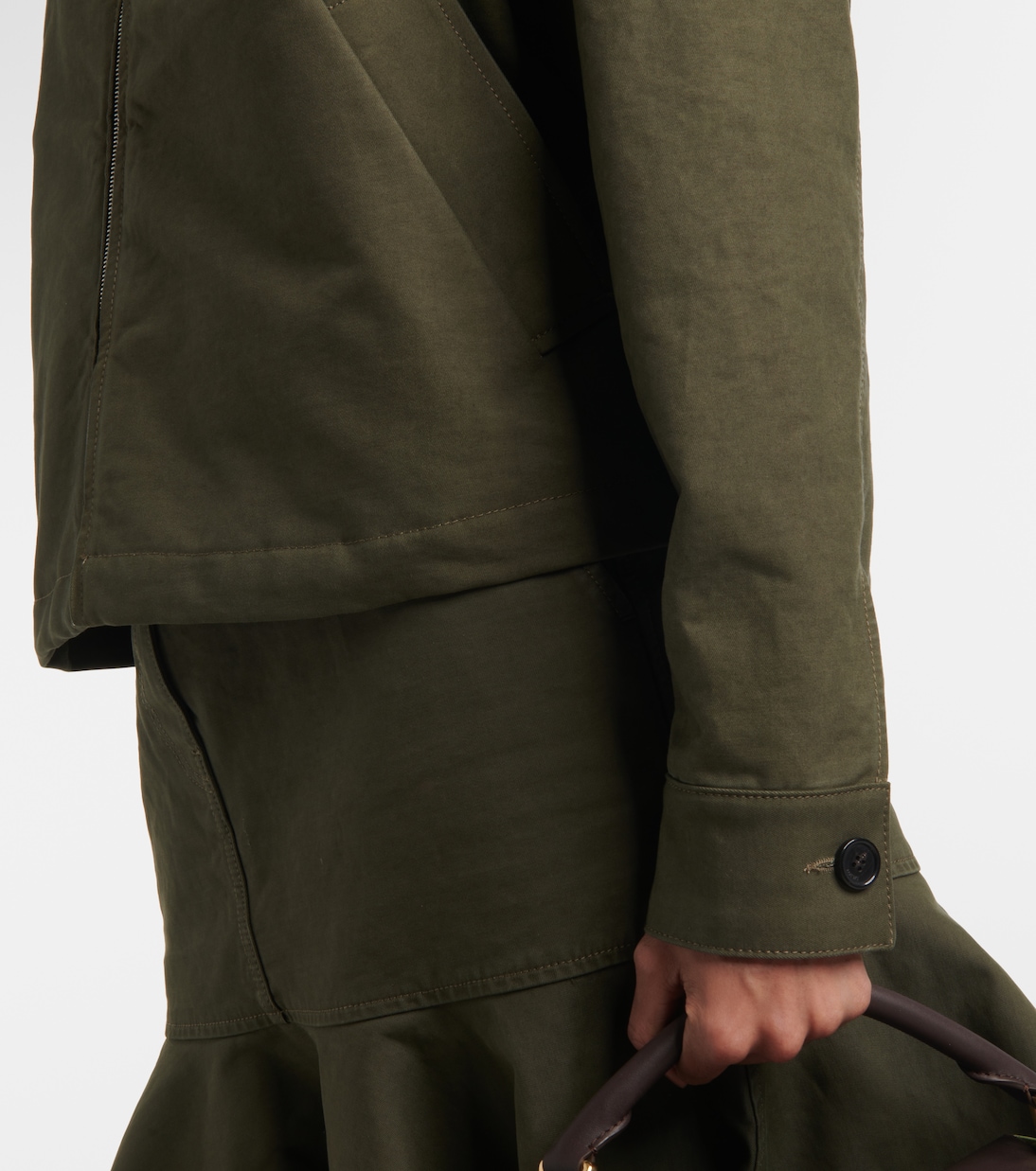 Chaqueta de sarga de algodón con borrego | Loewe