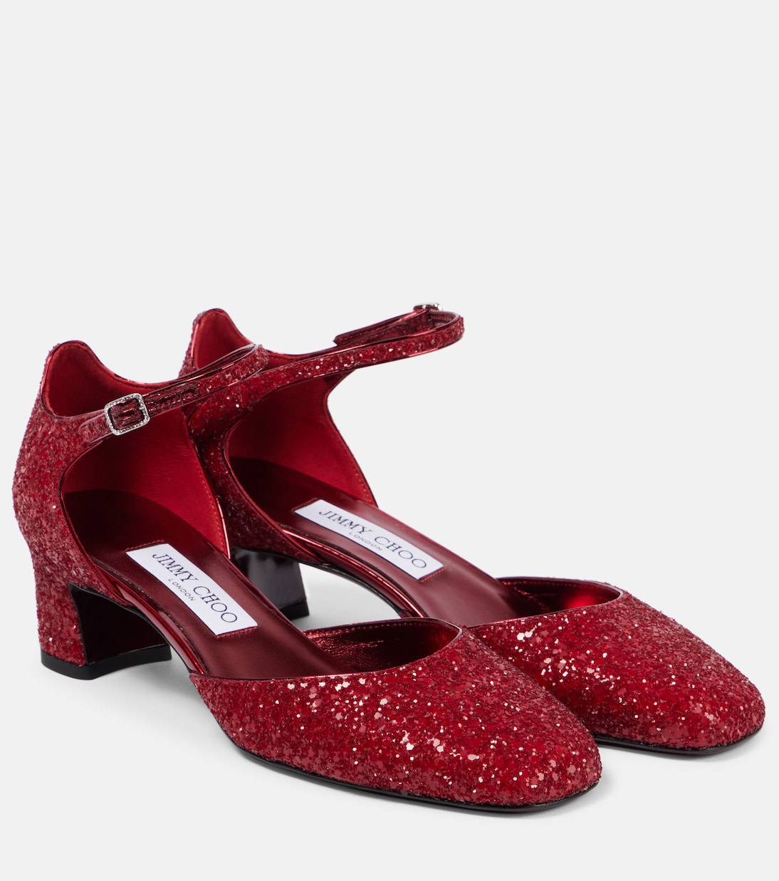 Scarpe col tacco JIMMY CHOO Pixie 45 con dettagli luccicanti per un look giovane e glamour