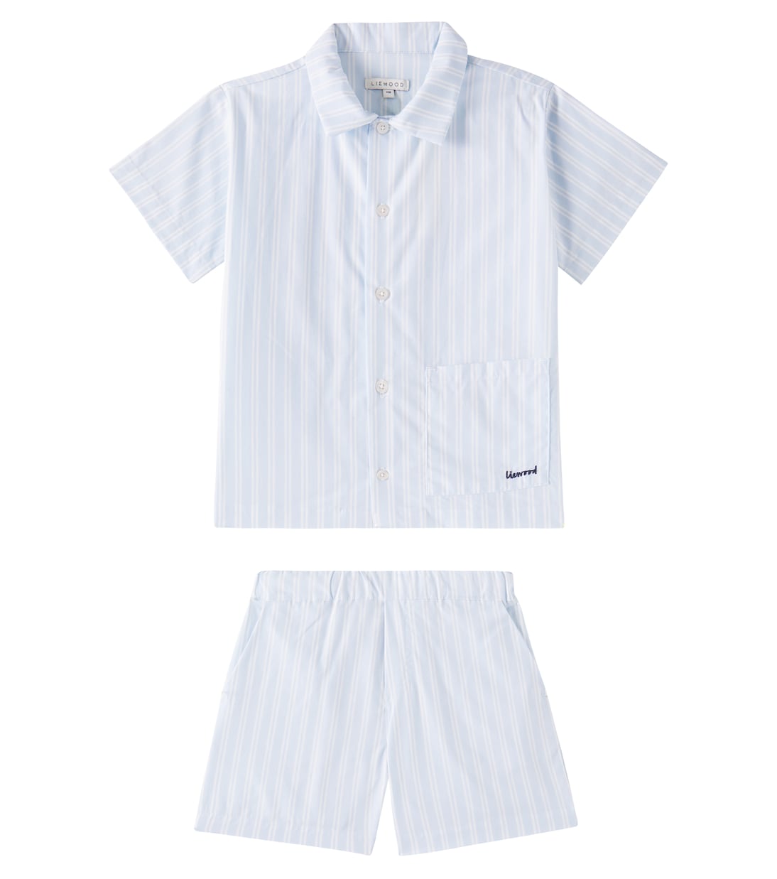 Camicia e shorts Leona in cotone a righe | Liewood